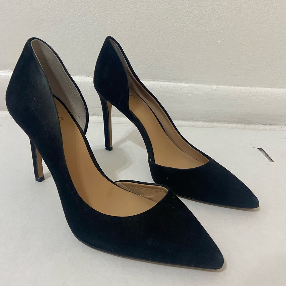 INC International Concepts Black Pointed-Toe Heels